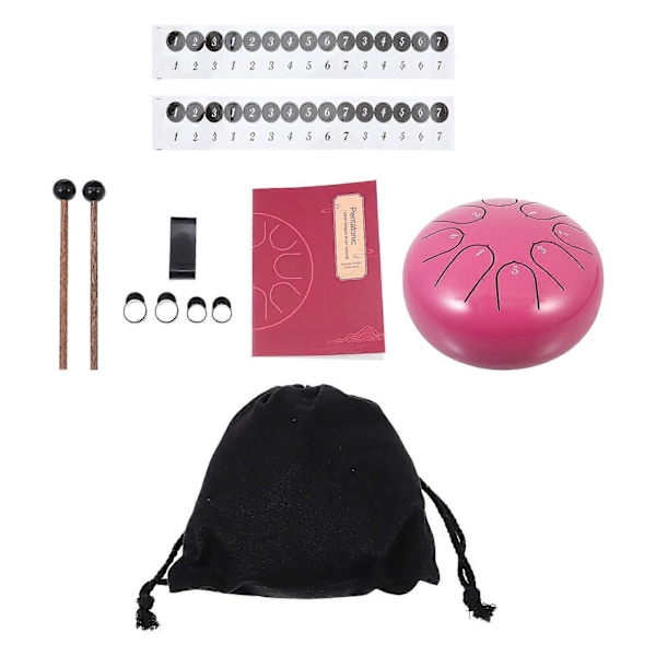 1 Set Ethereal Drum Lotus Style Stål Tongue Drum Disc Drum Intressant Instrument
