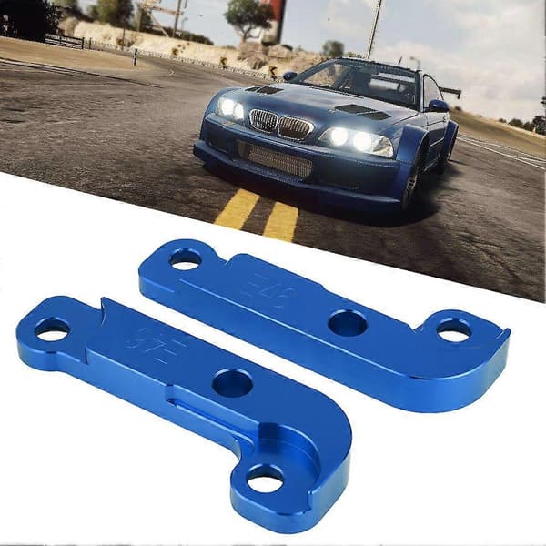 Aluminium Power Tuning Drift Lock Adapter Kit Øker Svingvinkelen 25% for BWM E46 M3 Blå