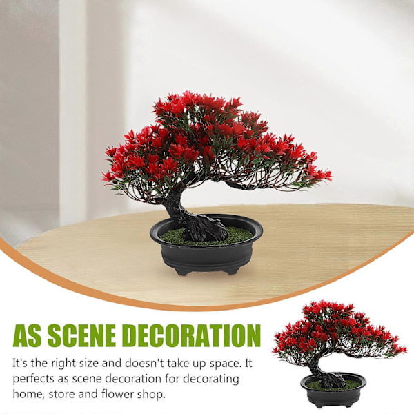 Emulerad Växt Bonsai Simuleringsväxt Inomhus Bonsai Dekorativt Tillbehör