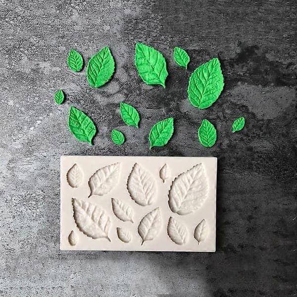 Kakeform Bladform Varmebestandig Silikon Hvit DIY Bakeform for Bakverk