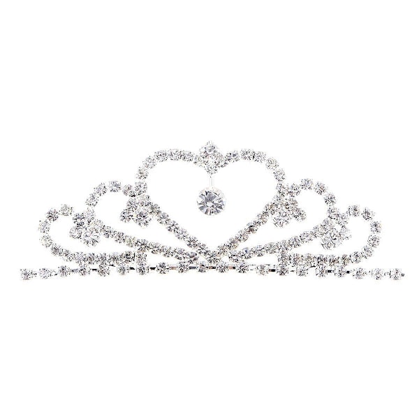 Barn Strass Tiara Krona Pegeant Tiara Kam Krona Hårdekoration Smycken