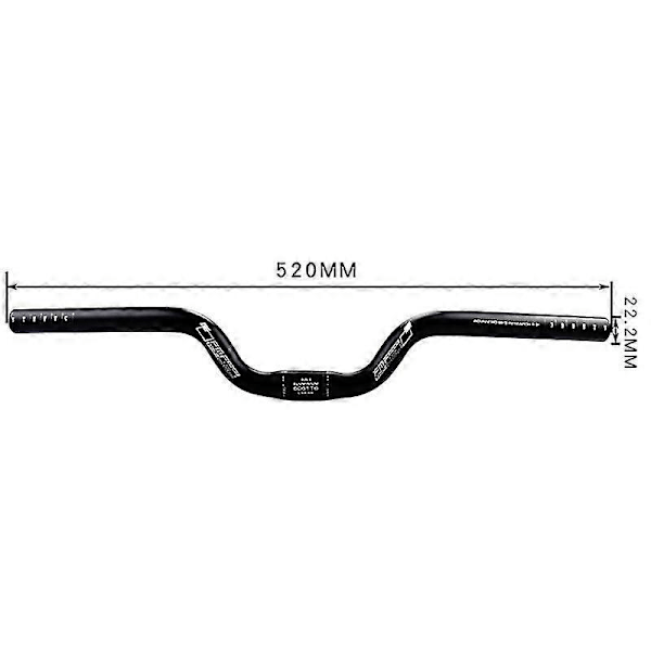 Cykelstyre Aluminiumlegering 25,4mm Fällbart Cykelstyre Styrhöjare För