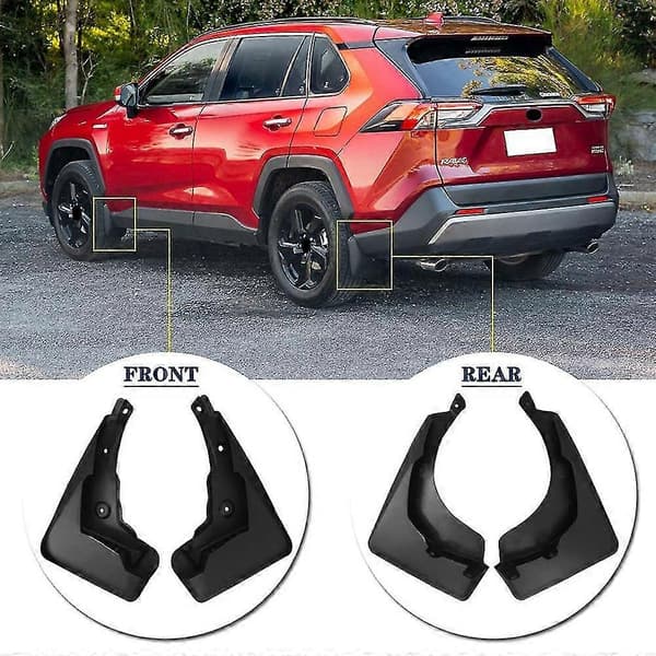 Stænklapper Kompatible Til Toyota Rav4 2019-2022 Mud Splash Guards (4 stk. sæt) Custom For- og Bagstænkskærme