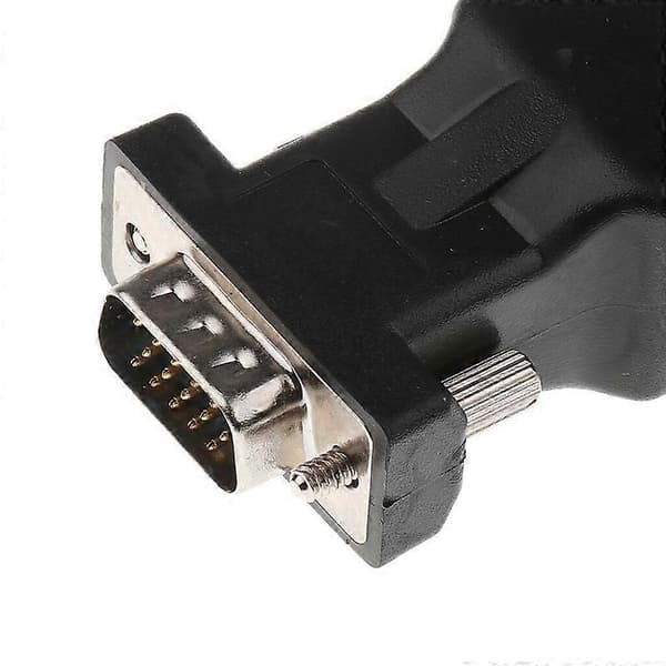 2 stk. 15 Pin VGA Han til RJ45 Hun Ethernet Adapter Connector LAN Extender