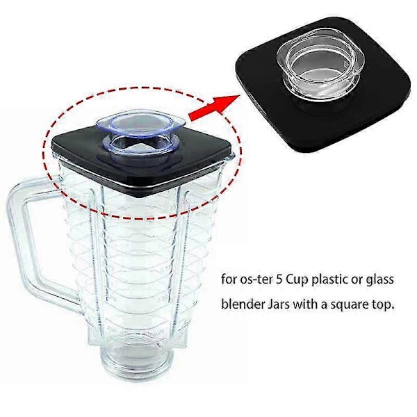 Blender firkantet låg og centerprop til Os-ter blenderkande passer til 4903 blender firkantet kandelåg Replac