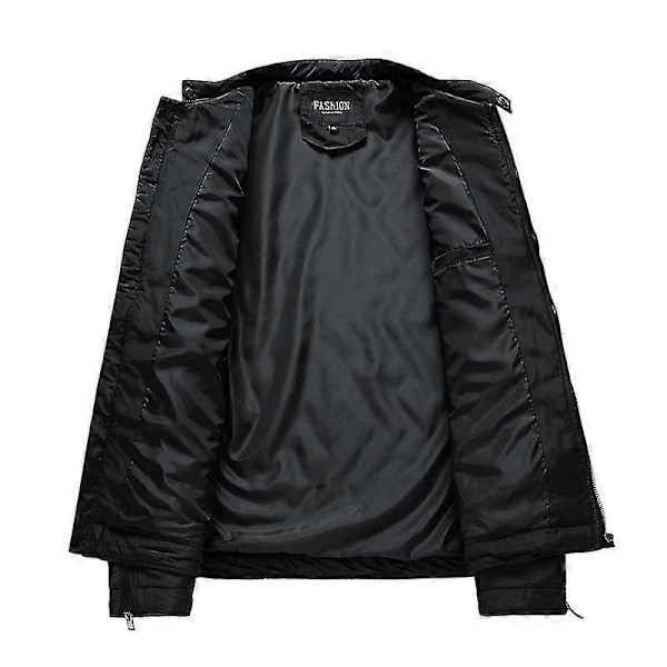 Ny Vinterjacka Herr Varm Ytterkläder Mode Rutiga Jackor Kappa Herr Sta Khaki 4XL