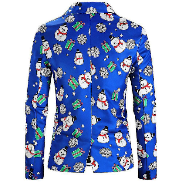 Juleblazere til mænd, afslappet juleblazer med én knap COLOR 4 S