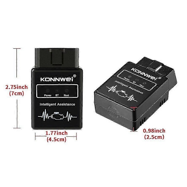 Kw912 Obd2 Automatisk Diagnostisk Skanner Testare & Fel Skanner Verktyg Metall För Android Bluetooth Kodläsare