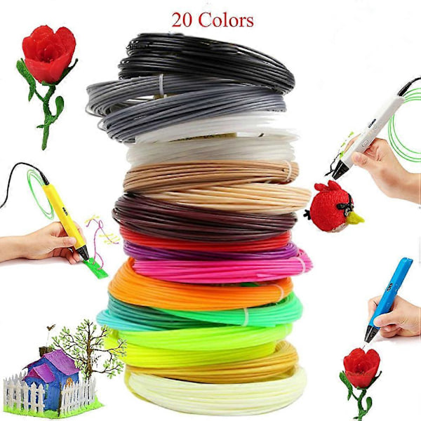 3D-pennfilament Refiller 1,75 mm ABS 328 Linjära 20 Olika Färger