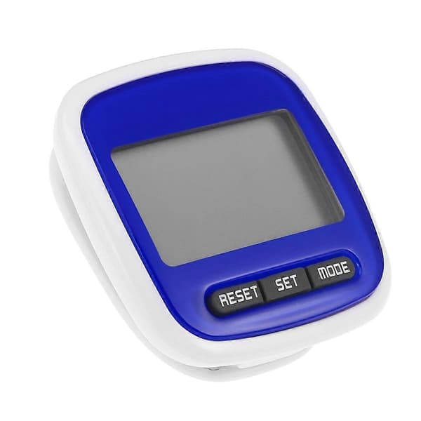 Multifunksjonell LED-skjerm Lomme Skritteller (Blå)