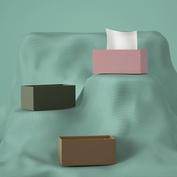 Nordic Home Bordsartiklar Lätt Lyx Smidesjärn Retro Servettlåda Omslag Skrivbordsservetter Organi