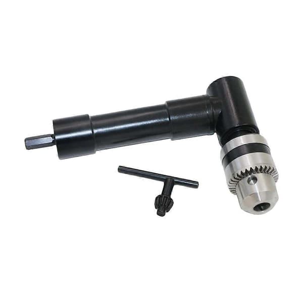 90 Graders Vinkel Bend Forlengelse Bor Bit Socket Holder Adapter Elektrisk Drill Tilbehør Adapter (Svart)