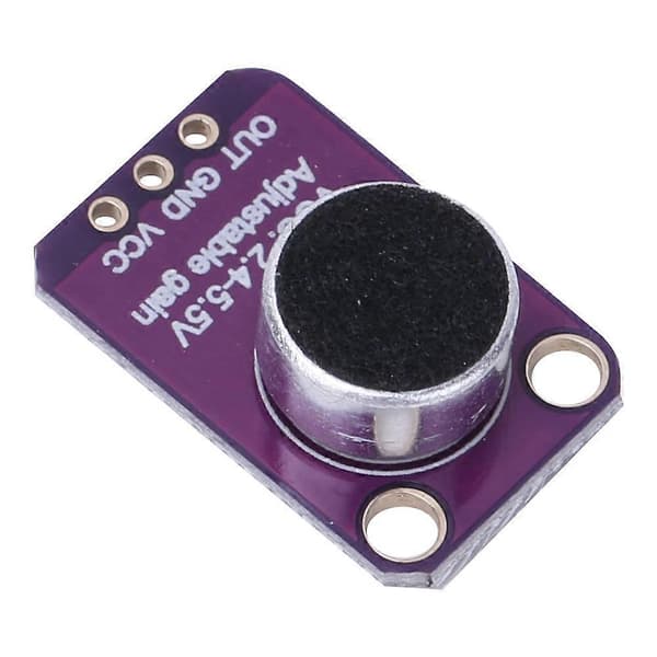 MAX4466 Mikrofonförstärkarmodul Ljudsensor 2.4V till 5.5V Mikrofonförförstärkare