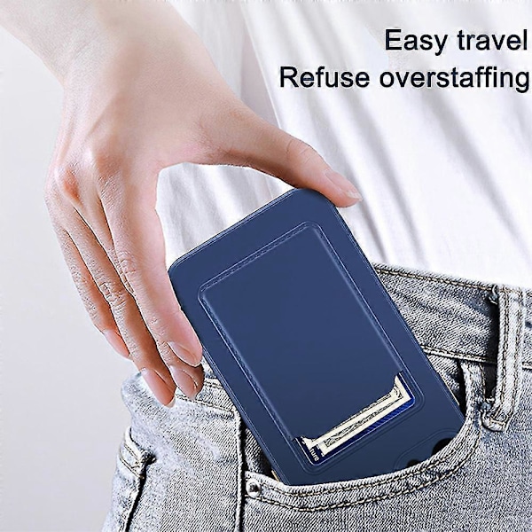 Silikone Telefon Cover Beskyttelsesetui Med Kortholder Til Iphone 14/pro/plus/pro Max Dark Blue iPhone14 Plus