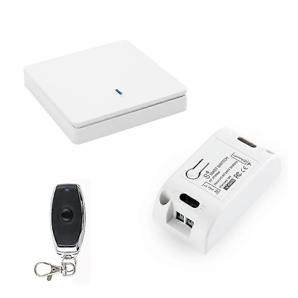 Trådlös Smart Ljusbrytare Rf 433mhz Belysningskontroll Intelligent Brytare Ac 90-250v 10a Modul (1 W