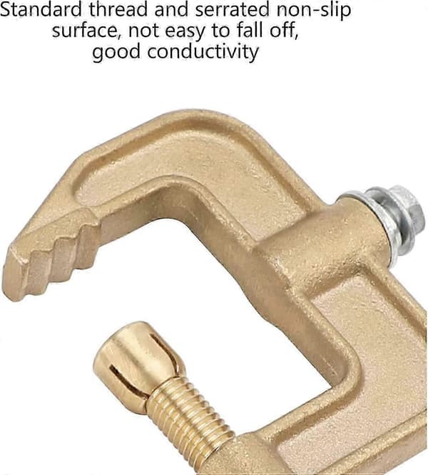 Svejsestel, 500A messing G-type stel, 43 mm kæbebredde til Tig-svejsere