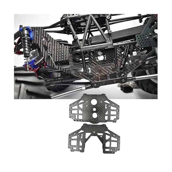 Kolfiber Medium Växellåda Vänster Och Höger Yttre Sidskyddsplatta För Losi 1/8 Solid Axle