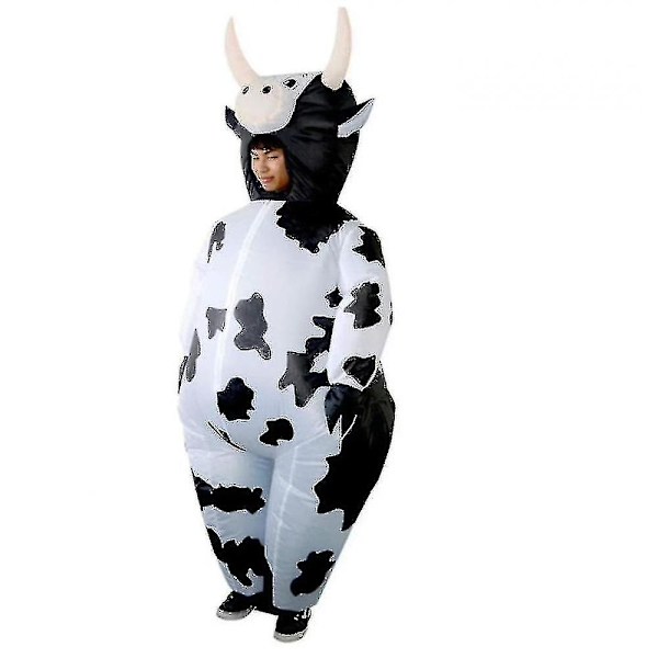 Nopea toimitus puhallettava puku koko vartalon lehmä dinosaurus juhla puhallettava asu Halloween cow