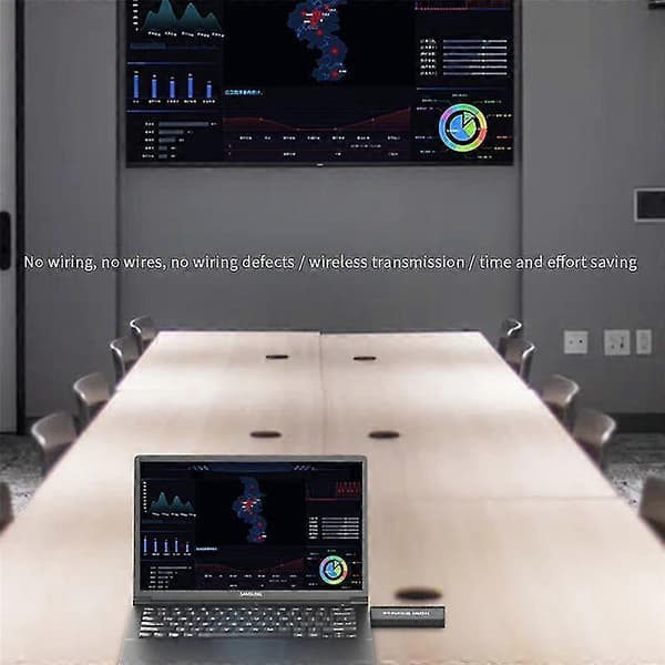 Trådløs -kompatibel Video Transmitter Receiver Extender 1x2 Display Til Pc Tv Skærm Projektor,1