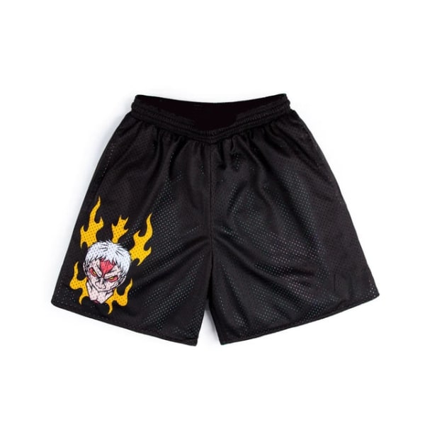 Anime Shorts Demon Slayer 3D-utskrift Casual Sports Shorts XL