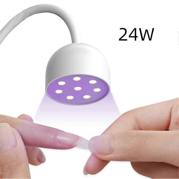 Lotus Neglelampe Hurtigtørkende Neglelakk Tørker UV-lys For Profesjonell LED Lampe For Manikyr (plugg)
