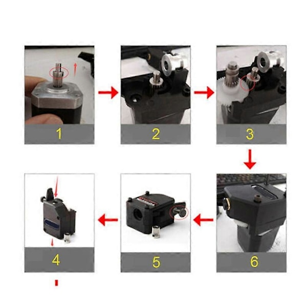 2 st Justerbar Spänning BMG Dual Drive Extruder 3D-skrivardelar Tillbehör