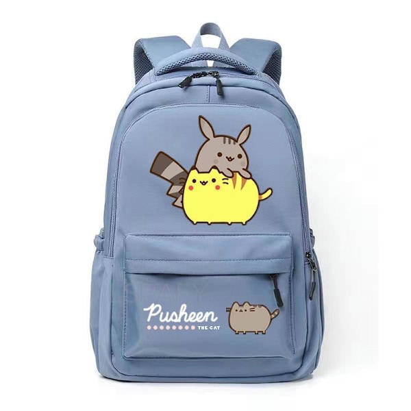 Kawaii Tjock Katt Ryggsäck Mode Canvas Ryggsäck för Kvinnor style 16