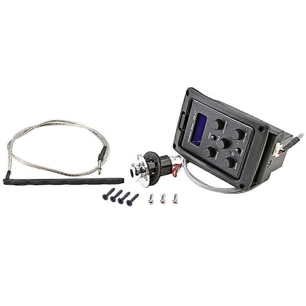 1 set med 4 band Akustisk Gitarr Pickup Equalizer Förförstärkare Elektrisk Gitarr Equalizer