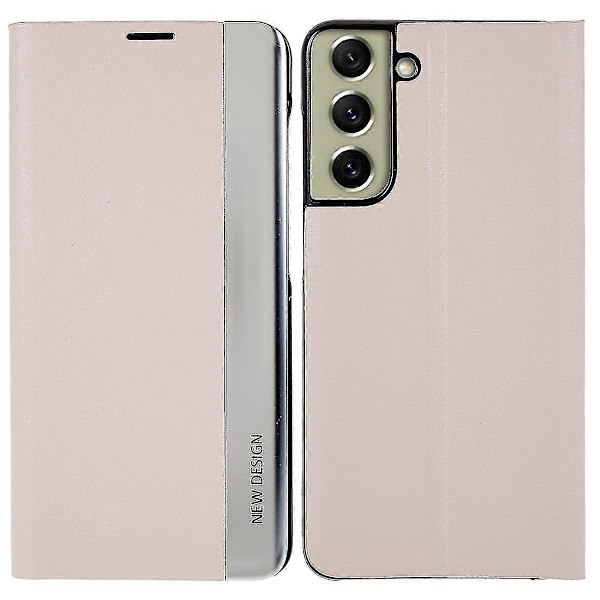 For Samsung S21 Fe Fjerde Generasjon Stativ Lærveske Pink Style G Samsung Galaxy S21 FE