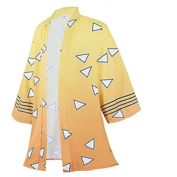 Bästa Rabatt Anime Cosplay Kostym Demon Slayer Kimetsu No Yaiba Haori Kimono Agatsuma Zenitsu Kochou Shinobu Sommarjacka Skjorta Anime Kläder K M