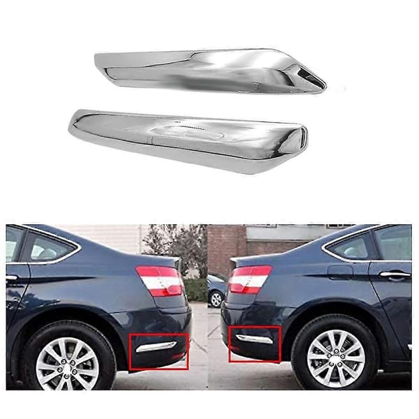 1 par Bakre Bumper Stripe Deksel Trim Krom Dekorasjon For C5 2009 2010 2011 2012