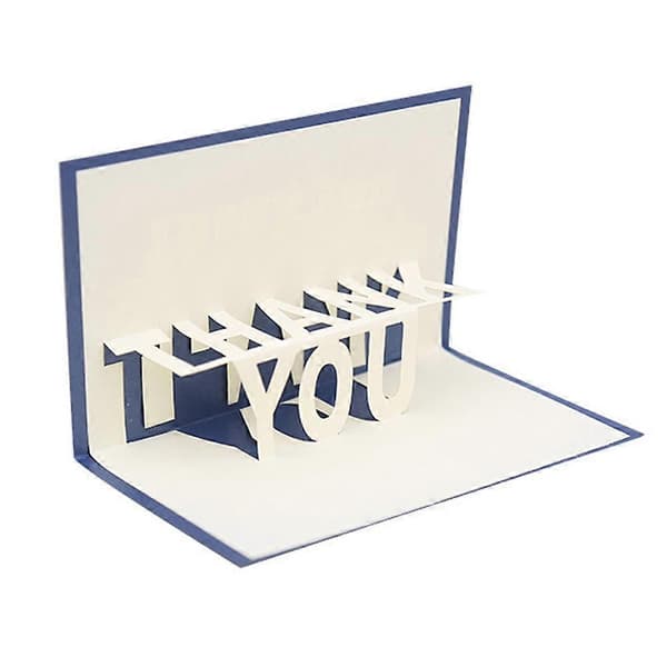 Tack Handmade 3D Pop Up Pappers Grattiskort Postkort Fars Dag Present