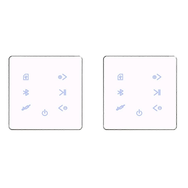 2x Bluetooth-vahvistin seinään asennettava USB SD-kortti musiikkipaneeli taustaäänijärjestelmä stereo hotelli ravintola