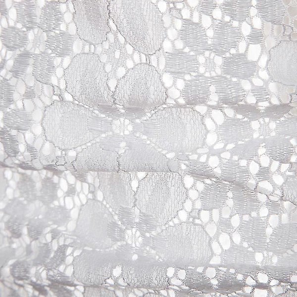 Herre Lapel Sexy Blonde Skjorte Gjennomsiktig Langermet Nattklubb Festskjorter White S