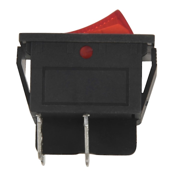 10x Röd Lampa 4-Pin Dpst På/Av Snäpp-In Vippströmbrytare 15a/250v 20a/125v Ac 28x22mm