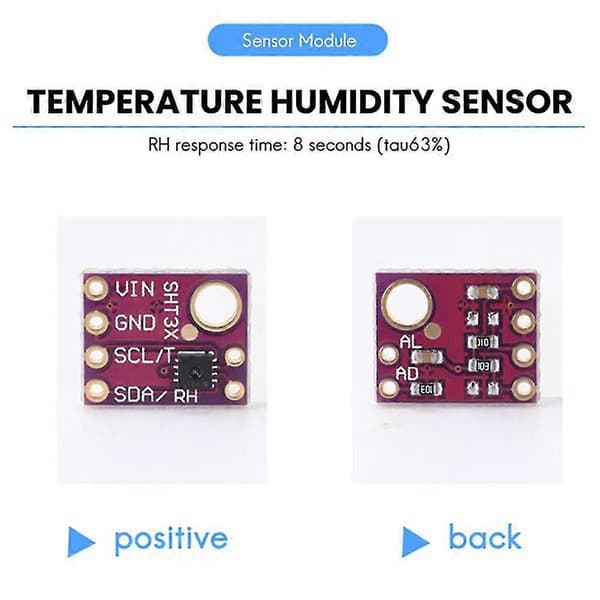 Sht31 Temperatur Sht31-d Fugtighedssensor Modul Microcontroller Iic I2c Breakout Vejr 3v 5v Com