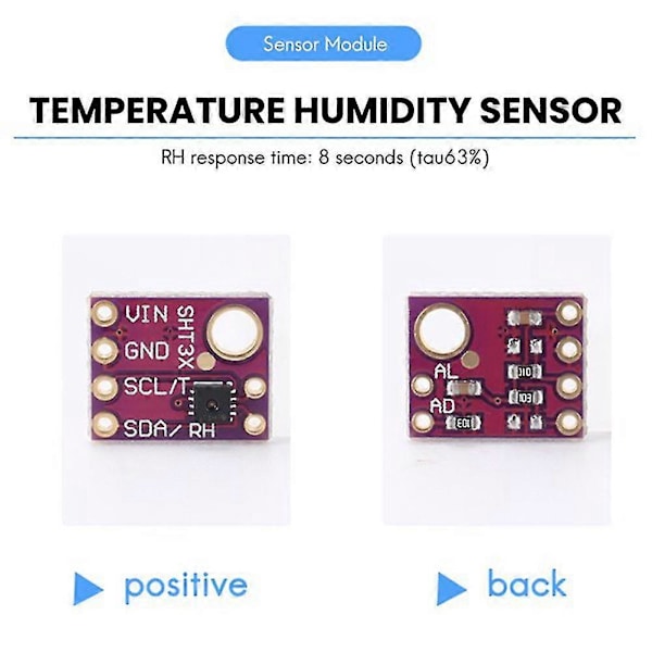 Sht31 Temperatur Sht31-d Fuktighetssensor Modul Mikrokontroller Iic I2c Breakout Vær 3v 5v Com
