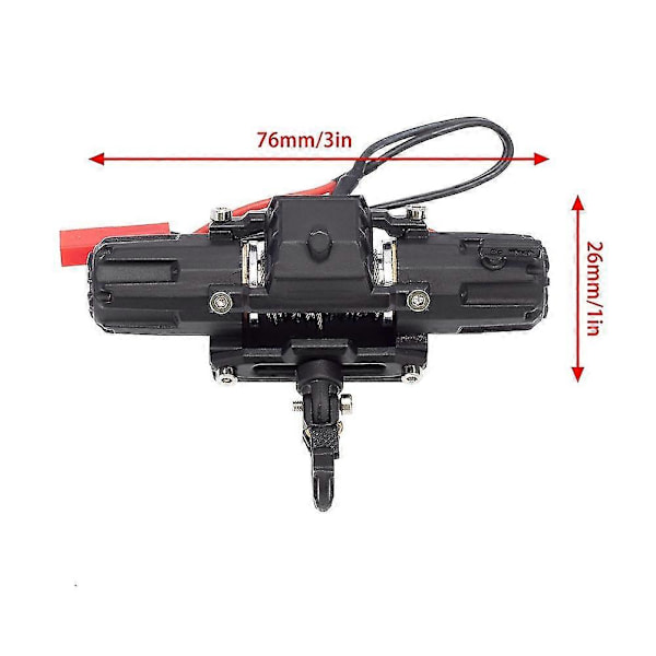 Dubbel S Automatisk Vinsch Trådlös Fjärrkontroll System För 1:10 RC Crawler Bil Axial Scx10 90