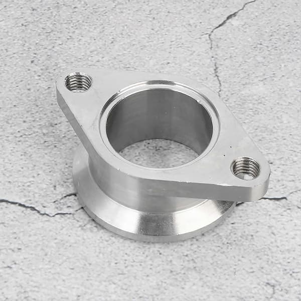 Universal Rustfritt Stål 1.5in til 1.7in V-Bånd MV R Wastegate Flensadapter