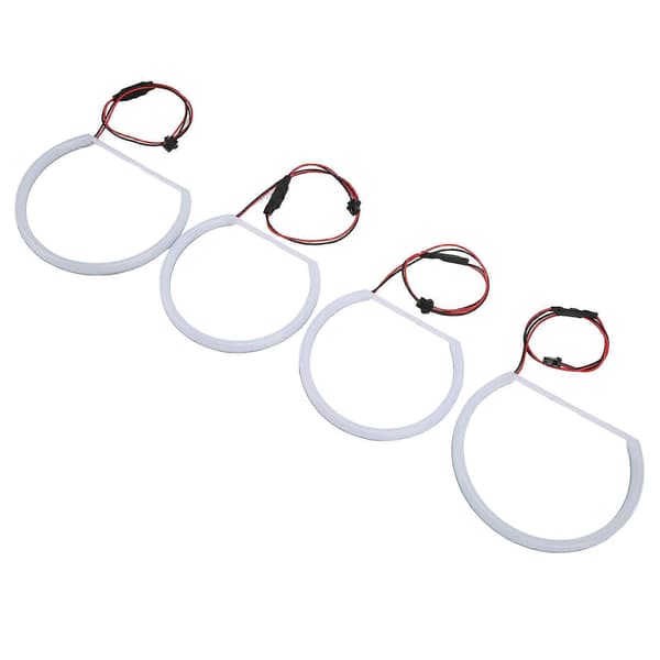 LED Angel Eyes Halo Ringe Lys Kit Hvidt Lys Bilmodifikation Udskiftning til E90 E91 E46