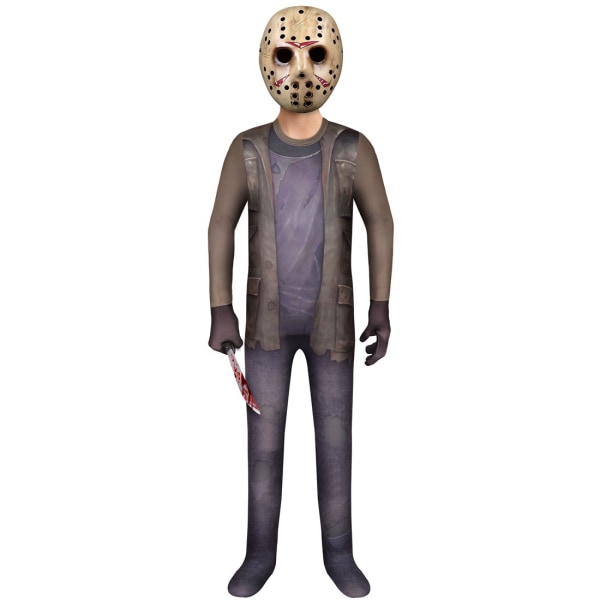 Halloween kostymer mördare galning nr 13 fredag ​​Jason Voorhees manliga cos prestanda kostymer 160cm