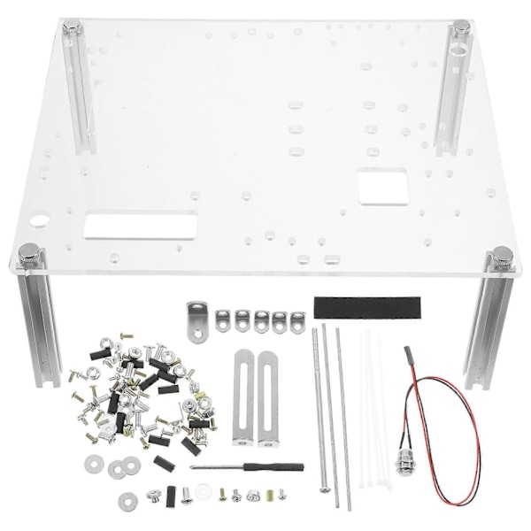 1 Set Öppen Datorlåda Öppen Ram Datorlåda ITX/UATX DIY Chassi Fäste