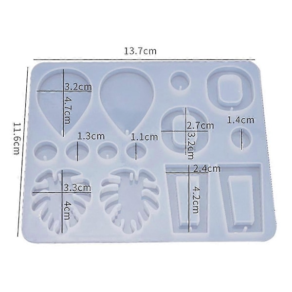 DIY Ørering Harpiksform, Håndlavet Dinglende Ørering Silikoneform, UV Epoxyform, Bruges Til Smykkefremstilling