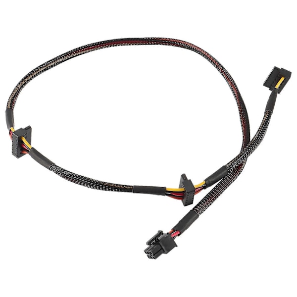 Modulaarinen PSU 6-pin - 3-porttinen SATA-kaapeli 18AWG-johto 80cm NP Eco -sarjalle