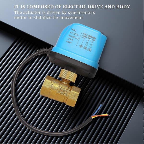 2-vejs Zoneventil Tovejsventil Motor Kugleventil Elektrisk Ventil Reverserende Kugleventil 220v D