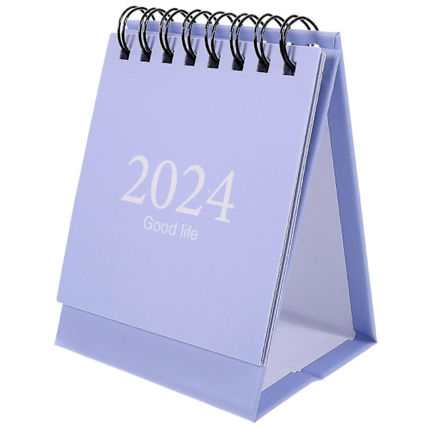 Miniatyr Skrivbordskalender 2024 Bordskalender Portabel Mini Bordskalender Enkel Stil Kalender
