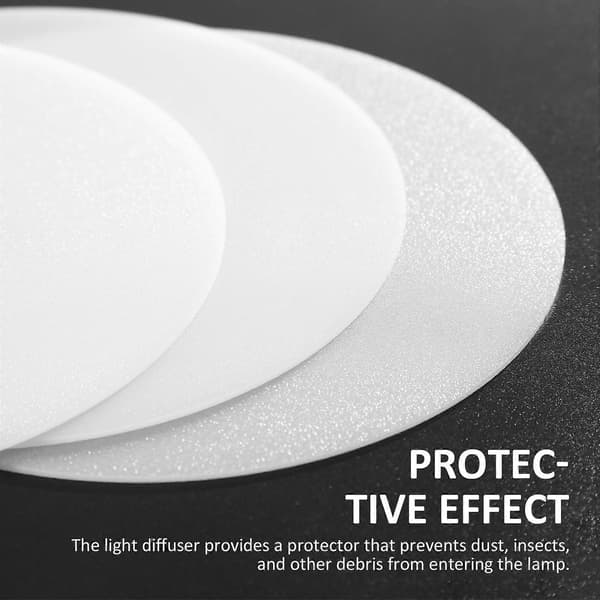 6 stk. Lampeskærm Diffusorer Lys Diffuser Ark Downlight Lampeskærme Lysekrone Lysdæksler Lampeskærme 5 tommer