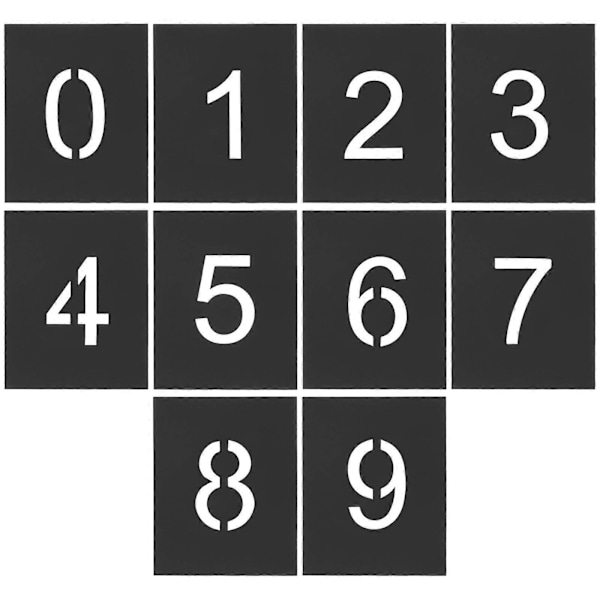 10 kpl Numerosapluunat Maalisuihkepohjat Numerosapluunat Maalaus Numerosapluunat