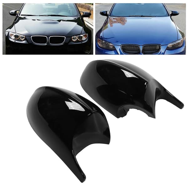 Par Sidespeildeksel Beskyttelsesetui Blank Svart Passer for E90 E91 E92 E93