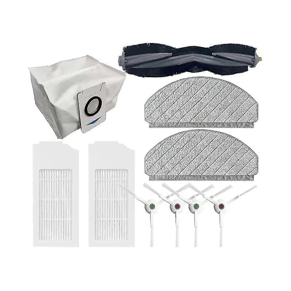 För Ecovacs Deebot T10/T10 Plus Robotdammsugare Huvudborste Sidoborste Dammpåse Hepa Filter Moppduk Reservdelar s20241212779